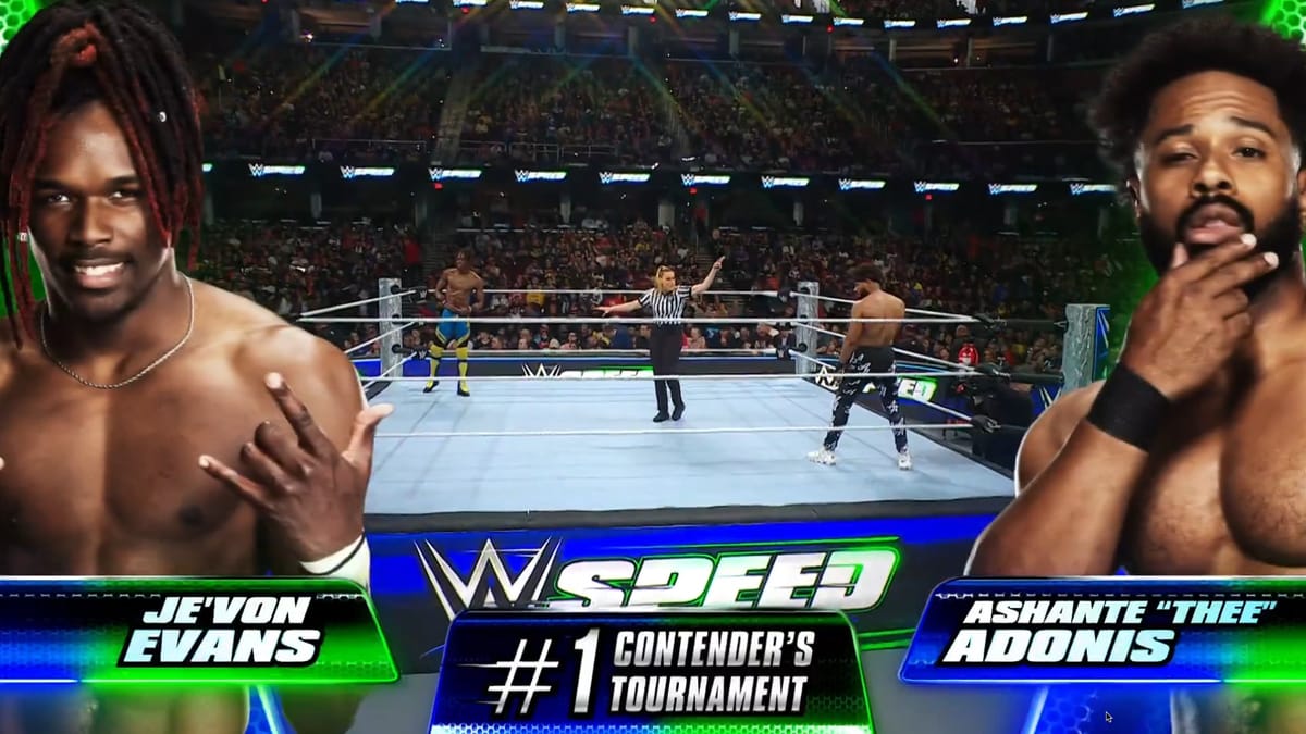 WWE Speed - Episode 24 - Je'von Evans vs Ashante 'Thee' Adonis