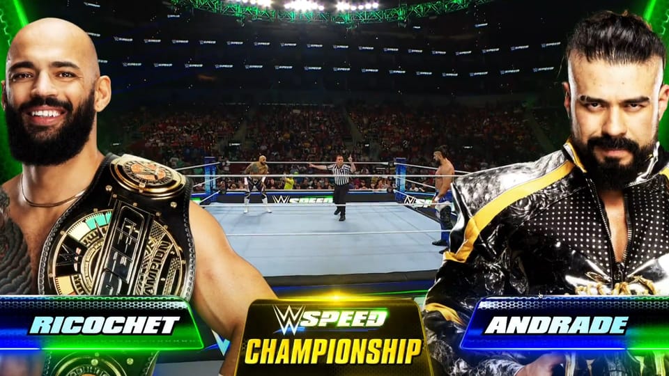WWE Speed - Episode 14 - Ricochet vs Andrade - WWE Speed Championship!